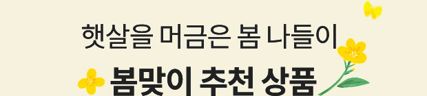 햇살을 머금은 봄 나들이. 봄맞이 추천 상품