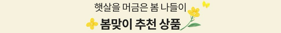 햇살을 머금은 봄 나들이. 봄맞이 추천 상품