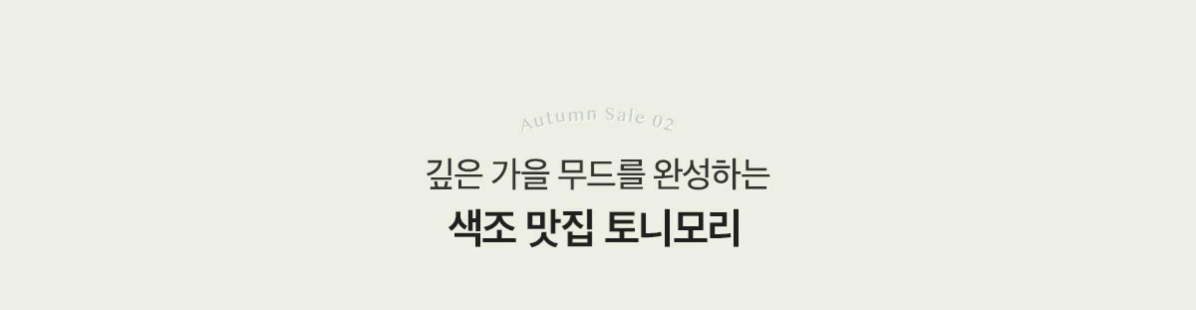 Autumn Sale 02. 깊은 가을 무드를 완성하는 색조 맛집 토니모리