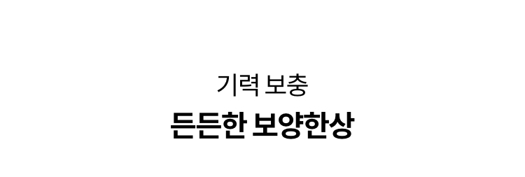 기력 보충 든든한 보양한상