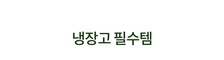 냉장고 필수템