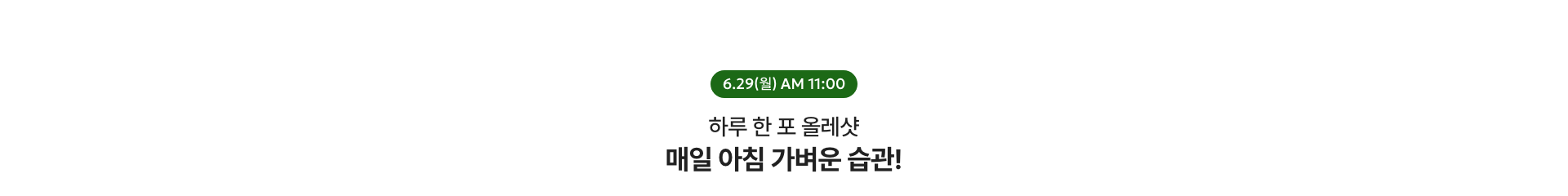 간편하게 즐기는 조각피자 / 6.24(수) AM 11:00