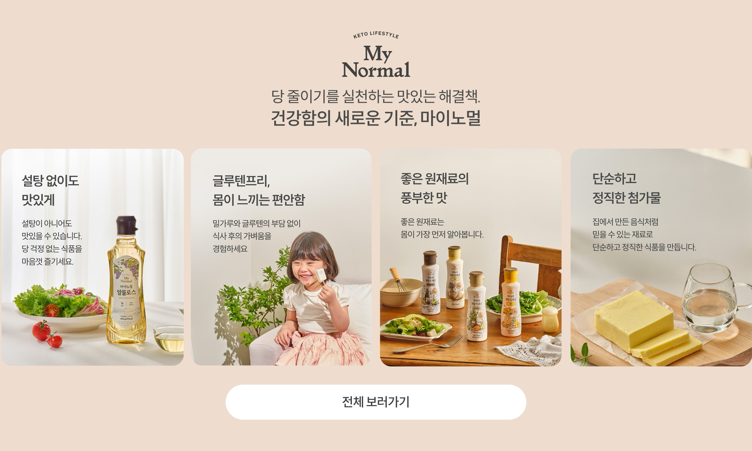 당 줄이기를 실천하는 맛있는 해결책. 건강함의 새로운 기준, 마이노멀